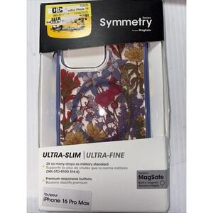Otterbox symmetry iPhone 16 pro max - Purple Floral Brand New In Box